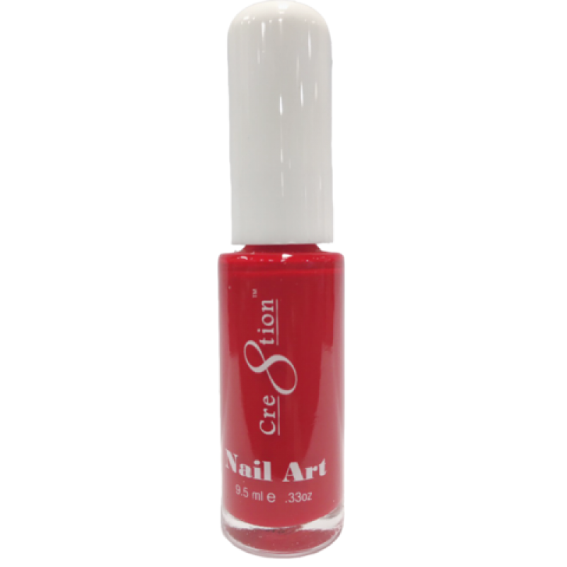 Cre8tion Nail Art Design Thin Detailer, Red, 0.33oz, 1101-0730